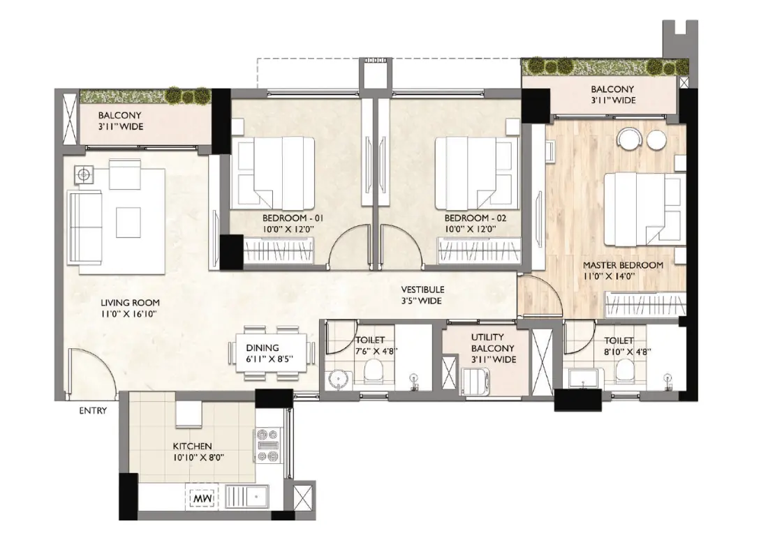 Nilansh Lucknow Floor Plan